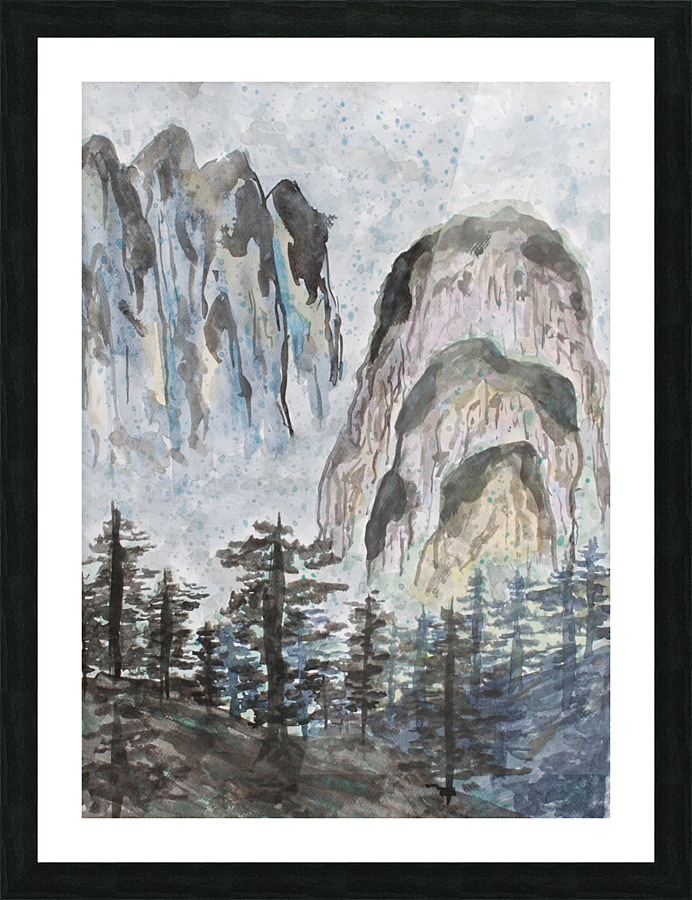 High up Picture Frame print