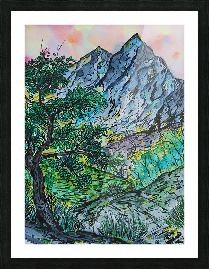 Summer Mountains Picture Frame print