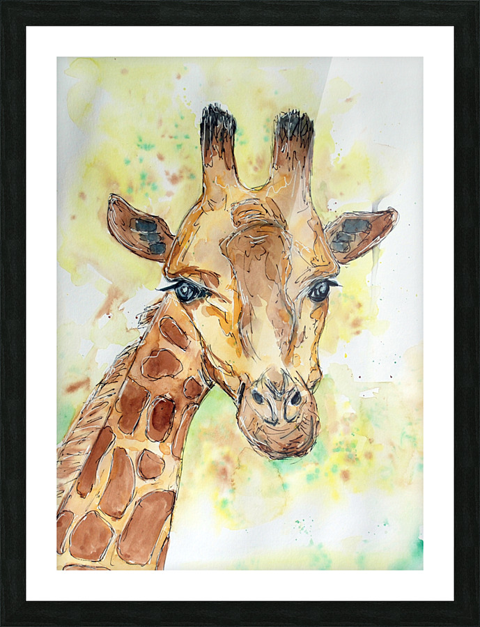 A little Giraffe Picture Frame print