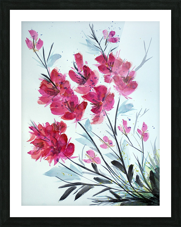 Boardwalk Flower Picture Frame print