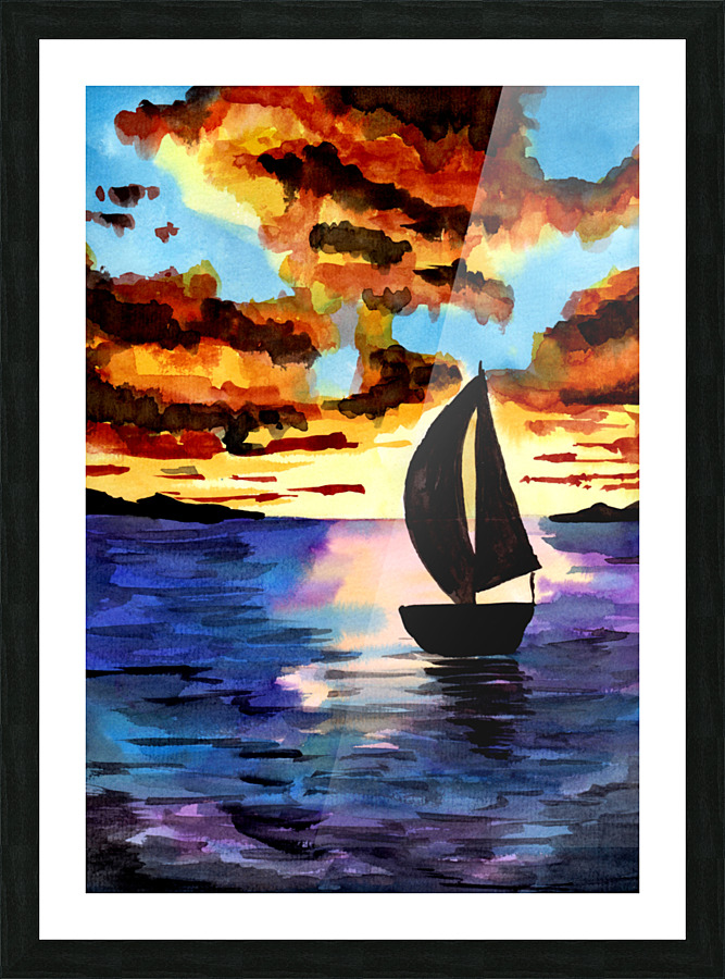 Sunset after the Storm Picture Frame print