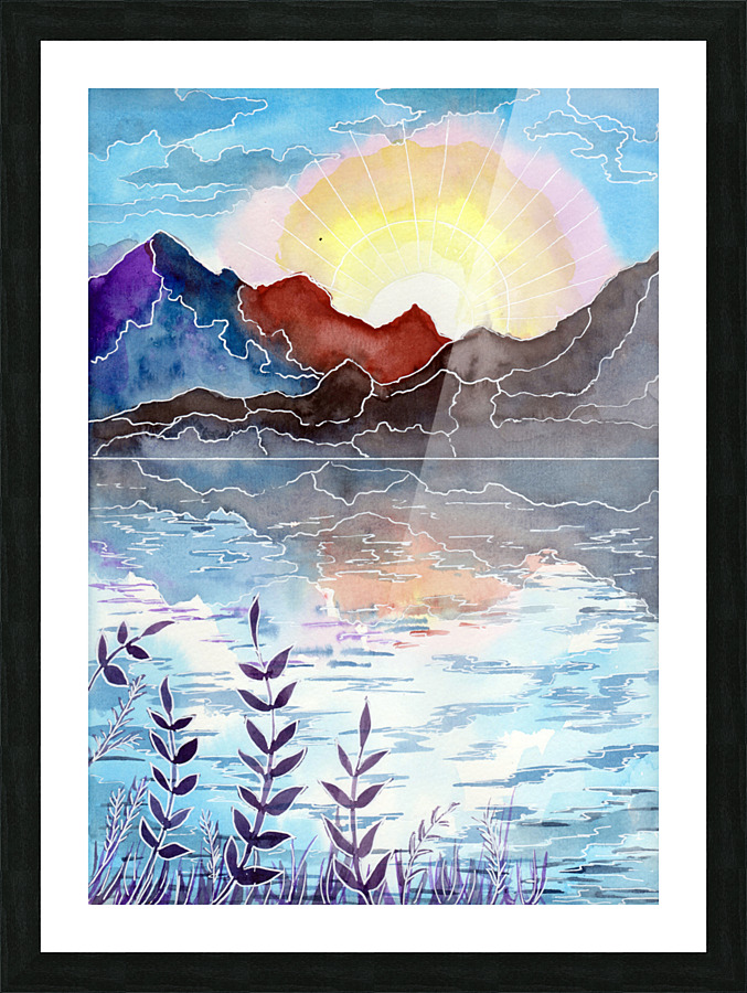 Blue Valley Picture Frame print