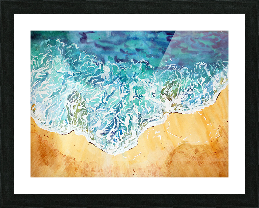 Ocean Waves at the Beach Picture Frame print