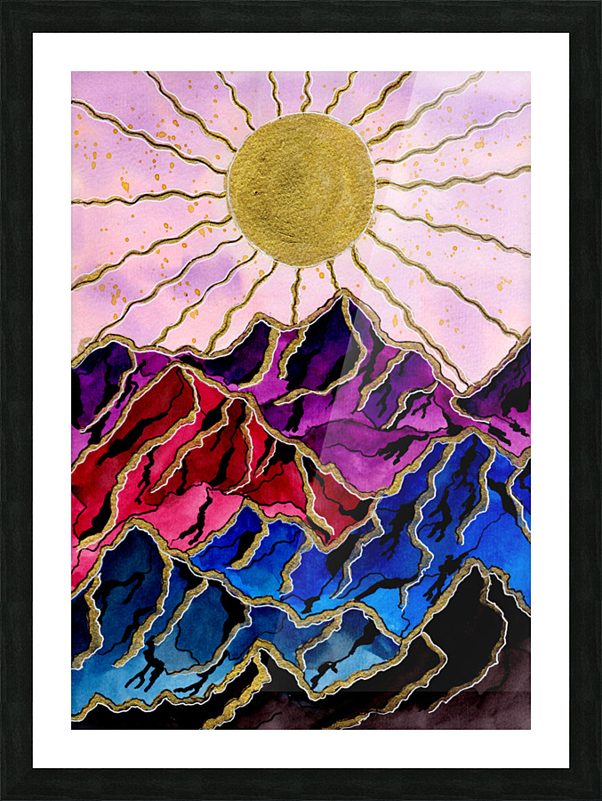 Golden Sunshine Picture Frame print