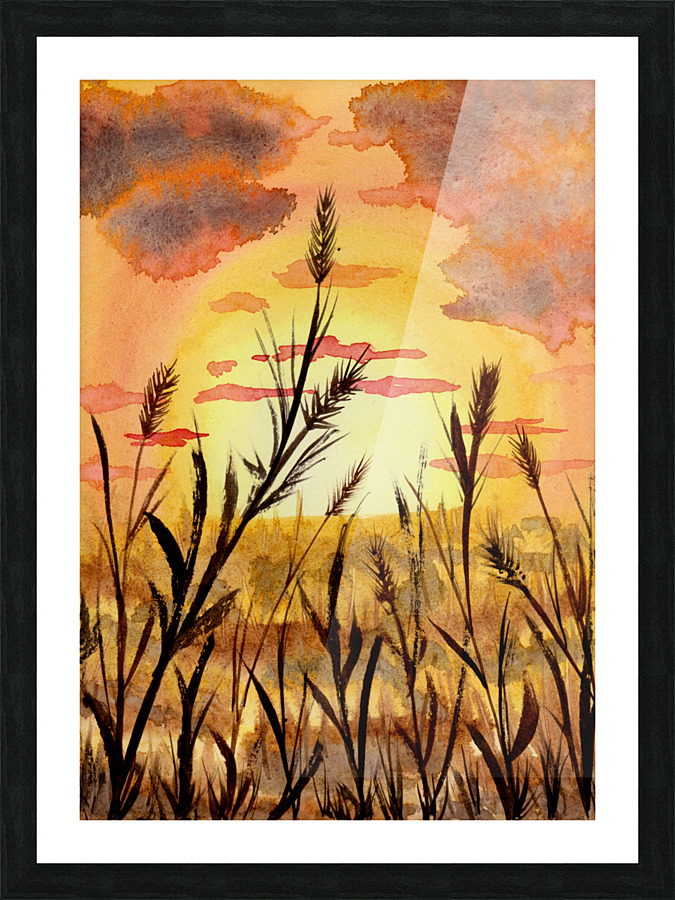 Autumn Wheat Picture Frame print