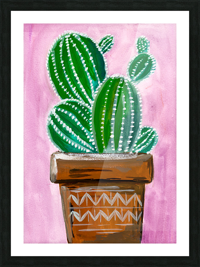 Summer Cactus Picture Frame print