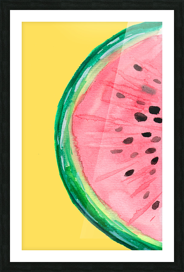 Watermelon Fruit Slice Picture Frame print