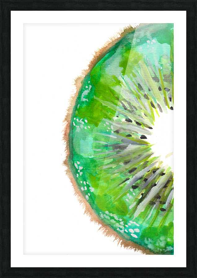 Kiwi Fruit Slice Picture Frame print