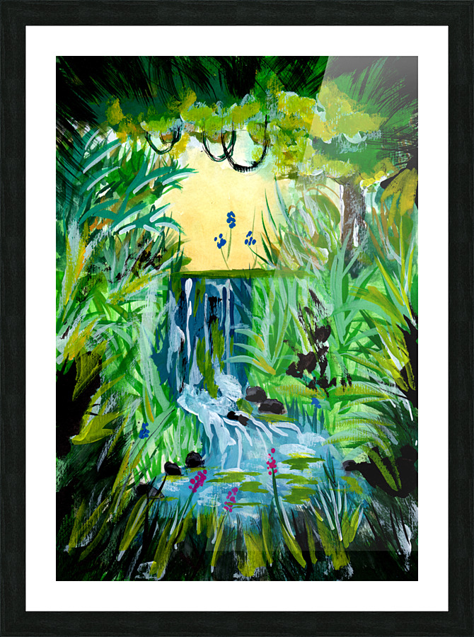 Jungle Springwater Picture Frame print