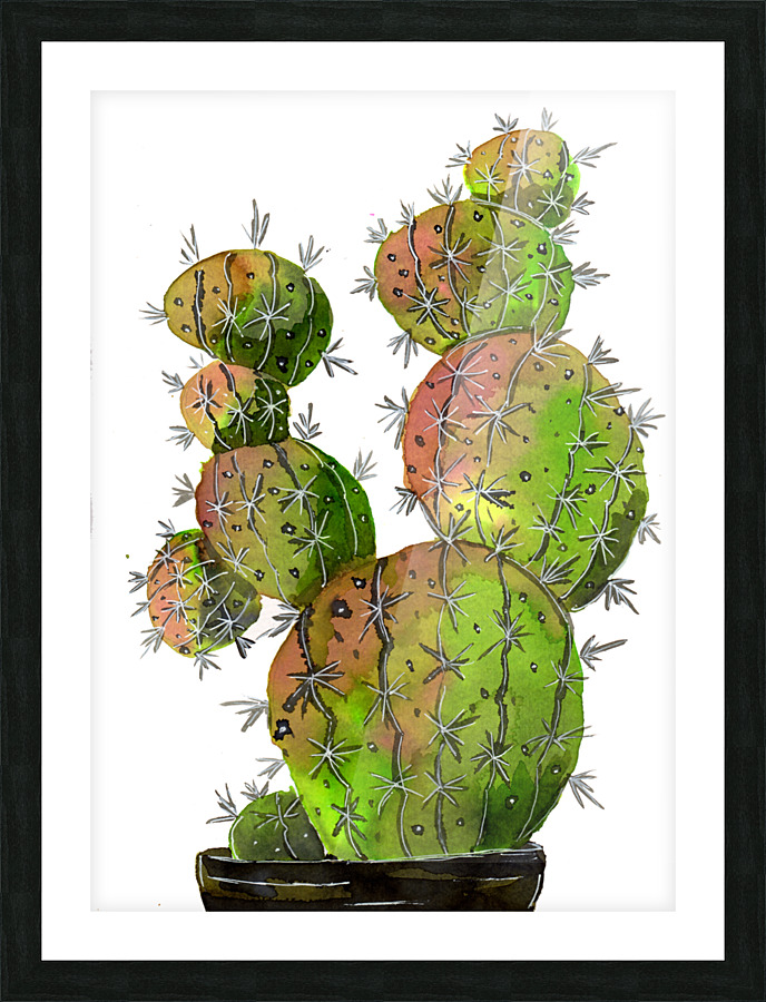 Big Old Stingy Cactus Picture Frame print