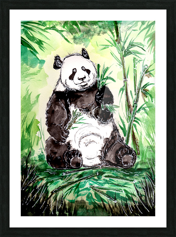 Hungry Big Panda Picture Frame print