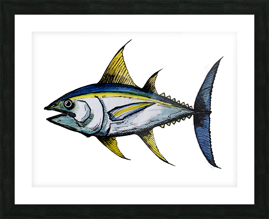 Big Tuna Fish Picture Frame print