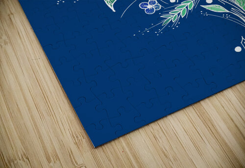 Flower Tattoo Blue Sebastian Grafmann puzzle