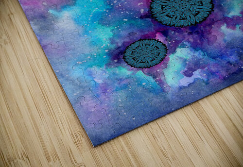 Blue Space Mandala Cluster Sebastian Grafmann puzzle