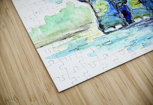 Chubby Blue Elephant Sebastian Grafmann puzzle