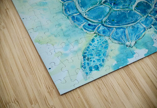 Blue Sea Turtle Sebastian Grafmann puzzle