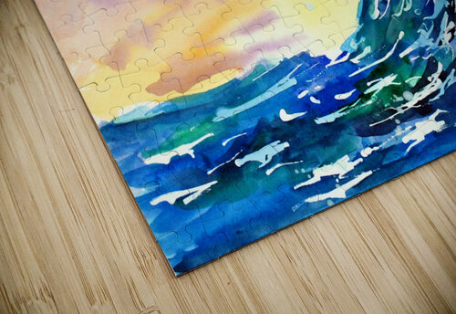 Summer Waves Sunset Sebastian Grafmann puzzle