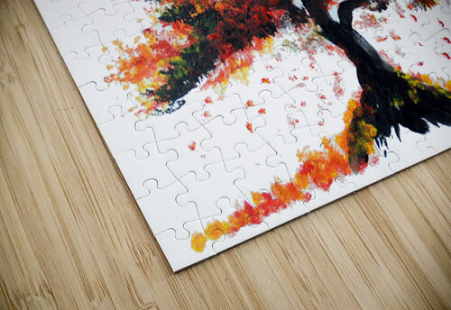 Red Autumn Tree Sebastian Grafmann puzzle