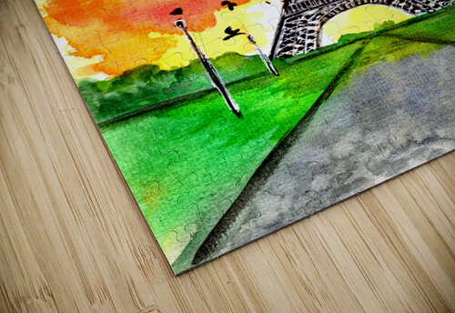 Eifel Tower Paris Sunset Sebastian Grafmann puzzle