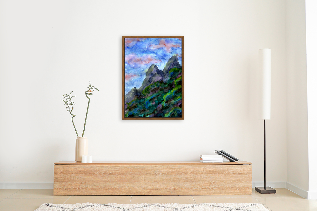 Mountain Sunset Reproduction