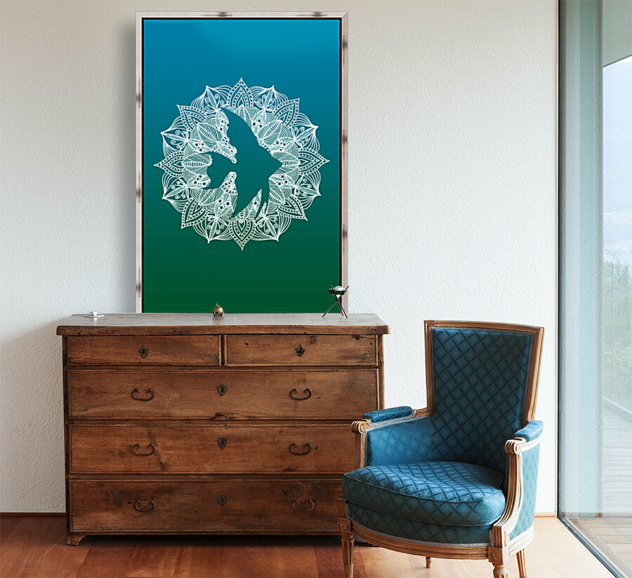 Mandala Circle Fish Reproduction