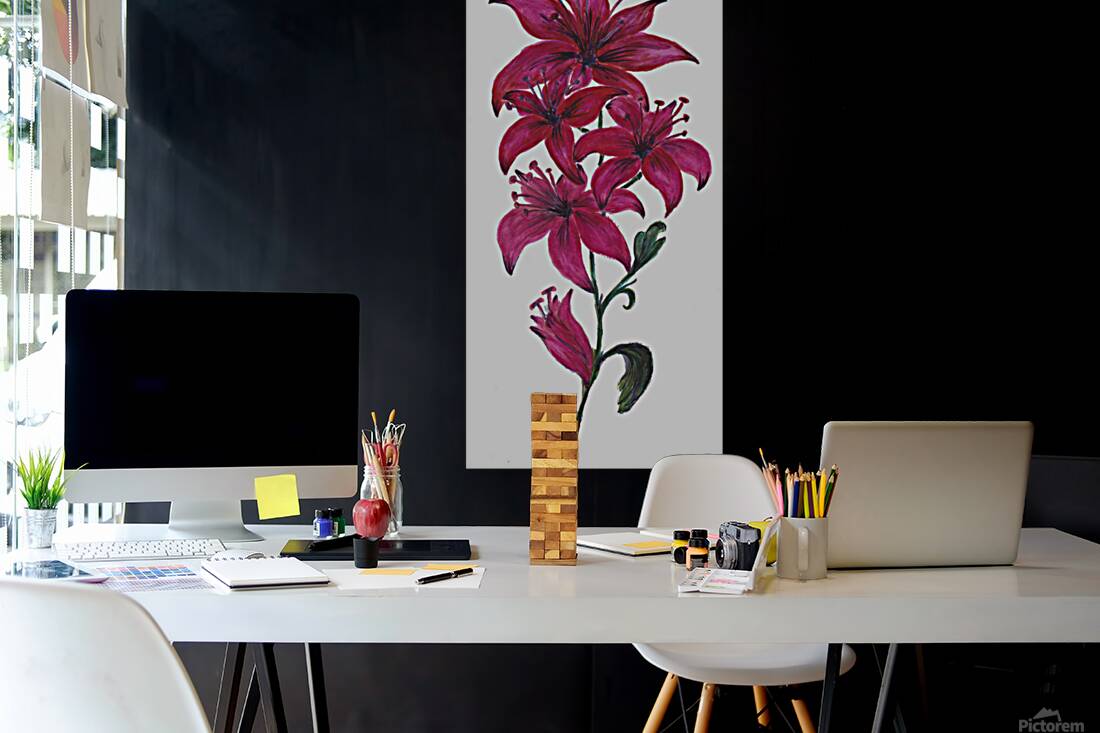 Red Lillies Reproduction