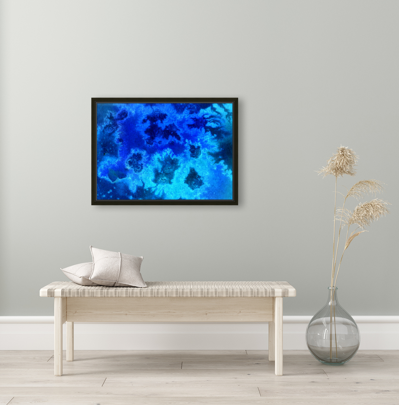 Abstract Blue Ocean Aerial Reproduction