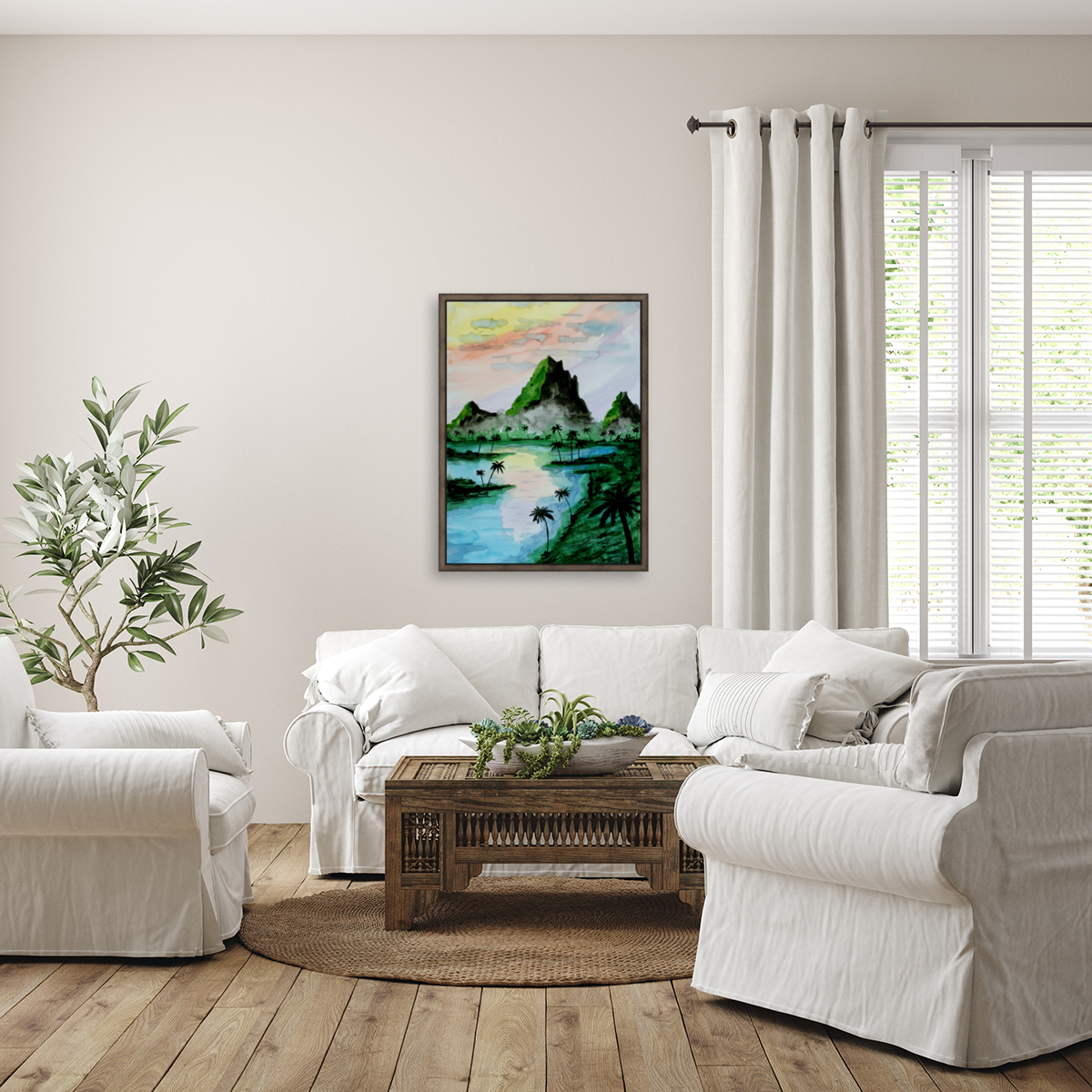Sumatra Mountains Reproduction