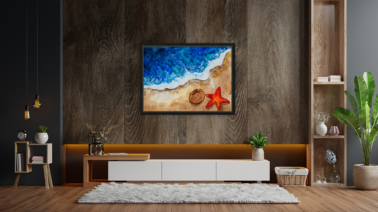 Summer Beach Ocean Waves Reproduction