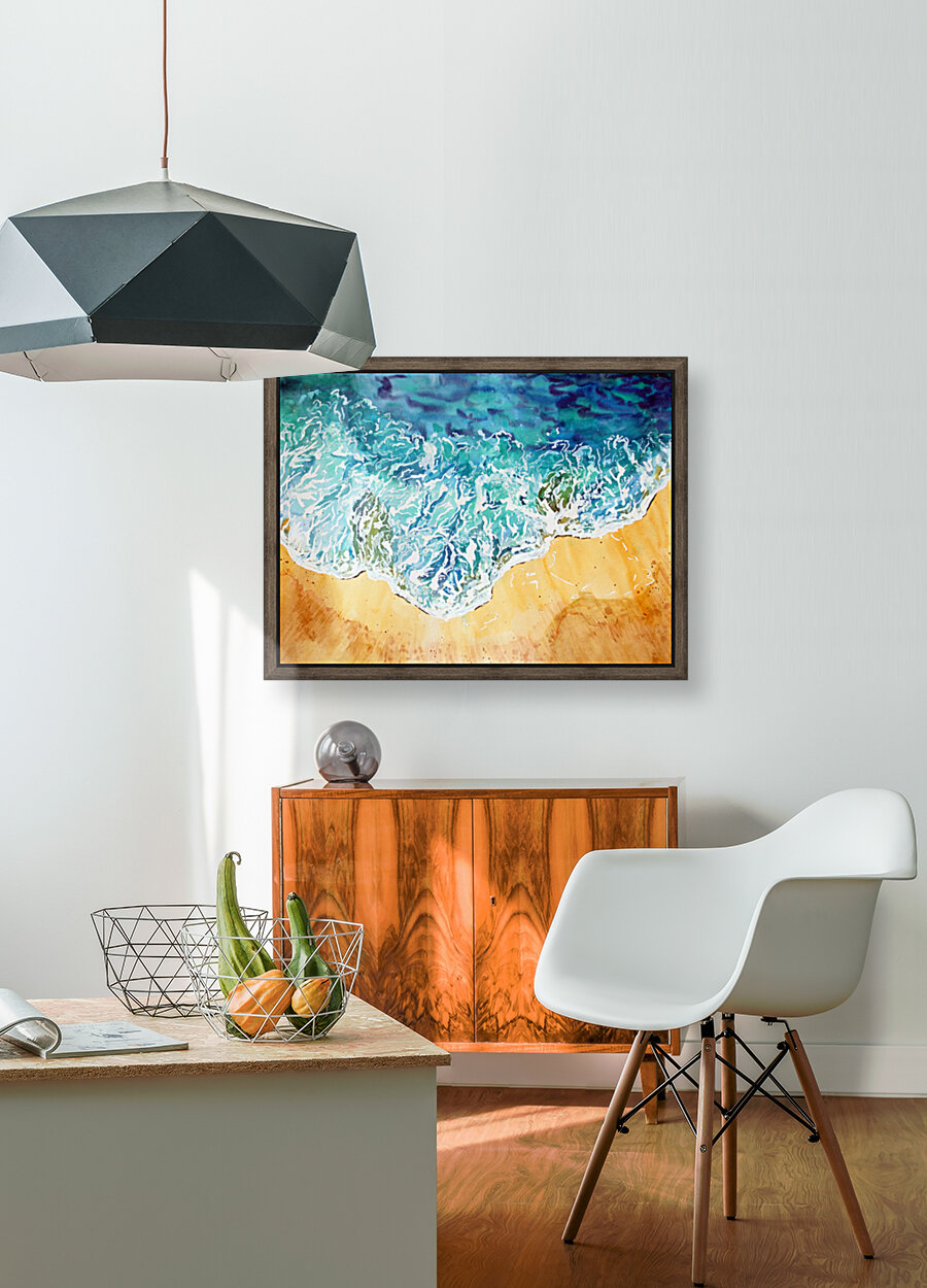 Ocean Waves at the Beach Reproduction