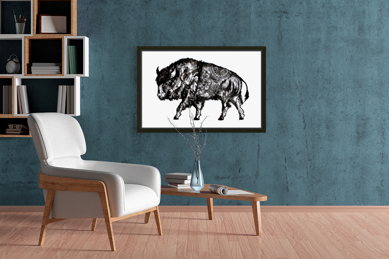 Mandala Buffalo Reproduction