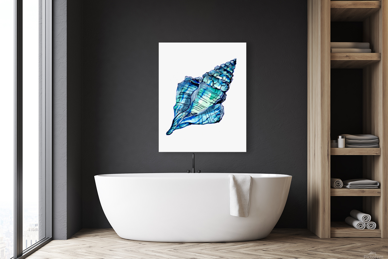 Blue Conch Sea Shell Reproduction