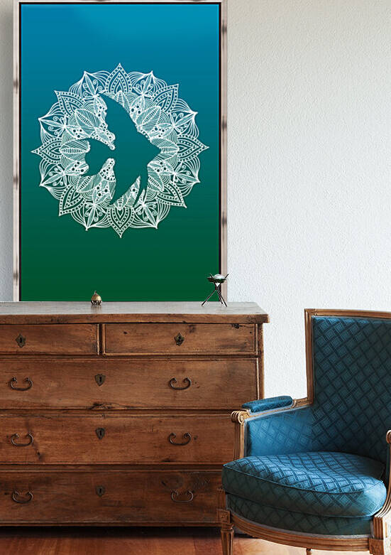 Mandala Circle Fish Reproduction
