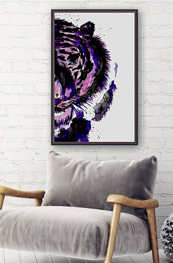 Purple Tiger Half Face Reproduction