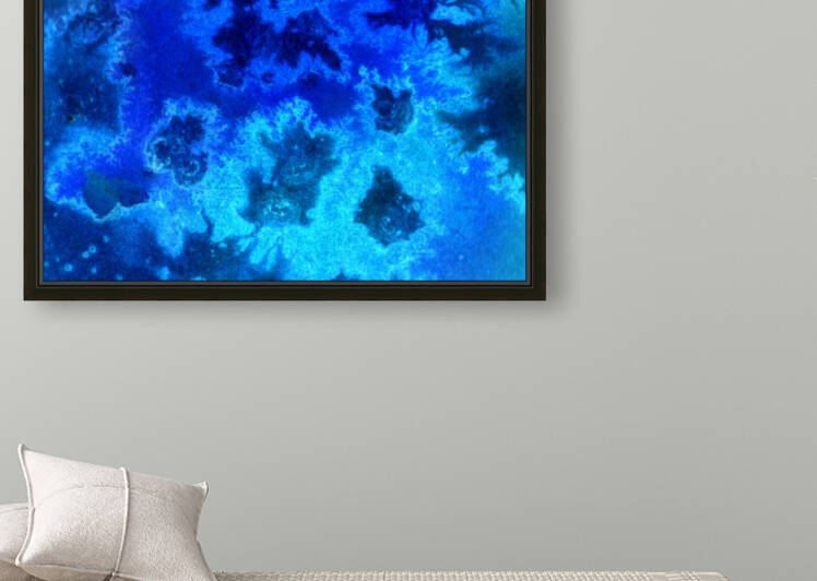Abstract Blue Ocean Aerial Reproduction
