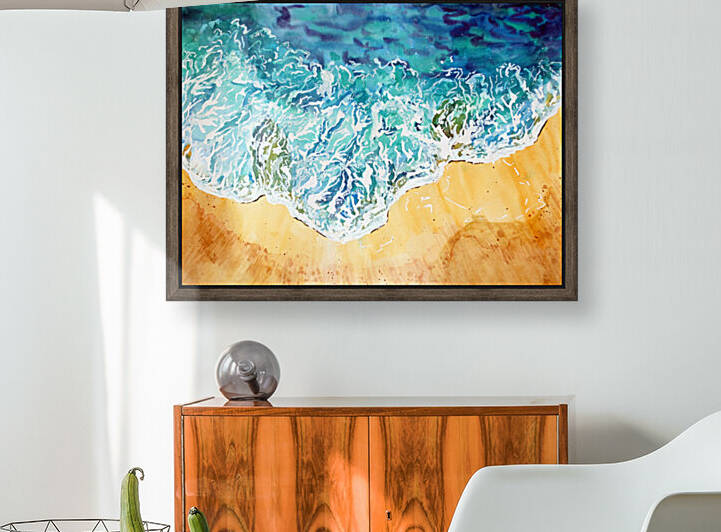 Ocean Waves at the Beach Reproduction