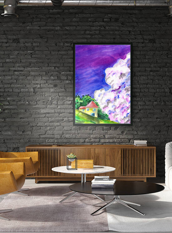 Purple Sky and Clouds Reproduction
