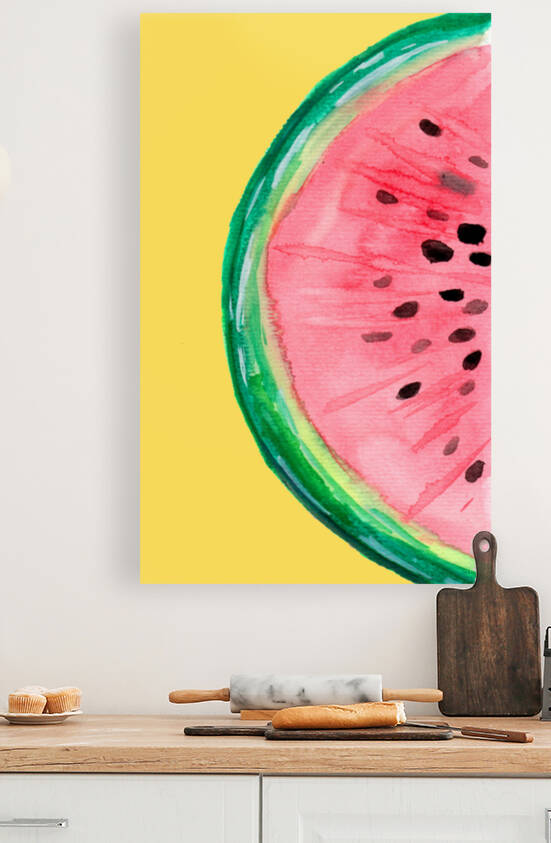 Watermelon Fruit Slice by Sebastian Grafmann