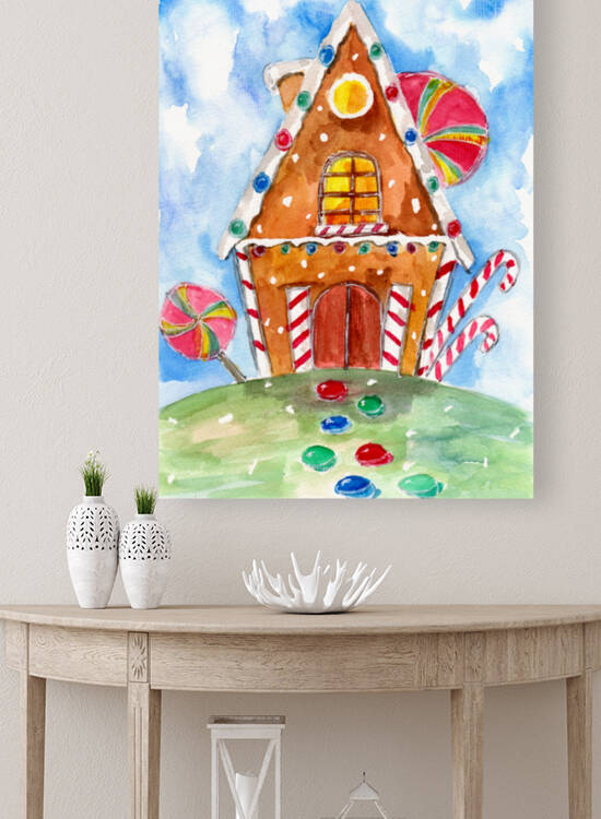 Gingerbread House with Lollipops by Sebastian Grafmann