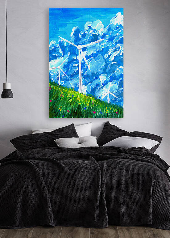 Wind Mills and Clouds by Sebastian Grafmann