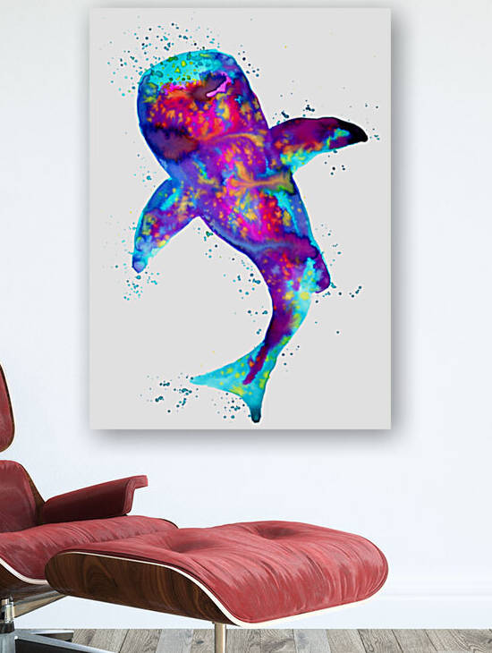 Purple Whale Shark by Sebastian Grafmann