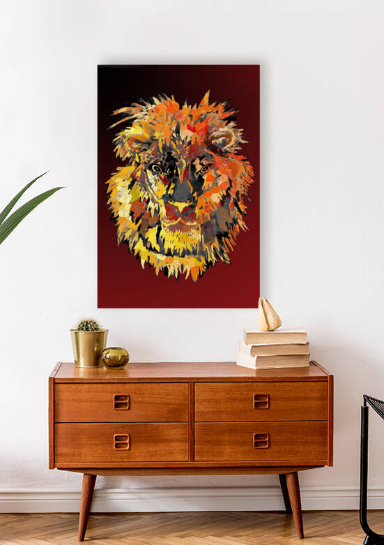 Lion Head King of Africa by Sebastian Grafmann