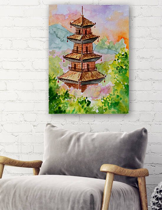 Japanese Pagoda in Spring by Sebastian Grafmann