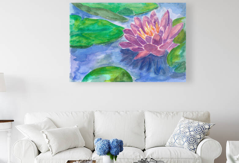 Purple Lotus Flower by Sebastian Grafmann