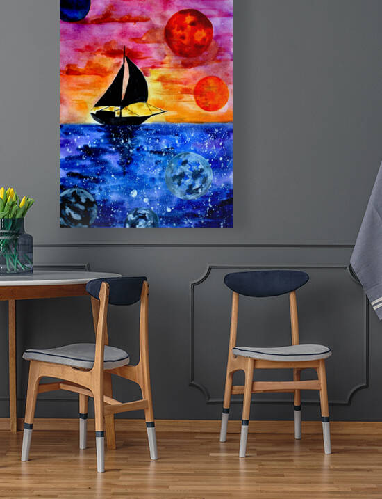 Space Sailing Boat by Sebastian Grafmann