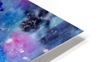 Blue Space Mandala Cluster HD Metal print