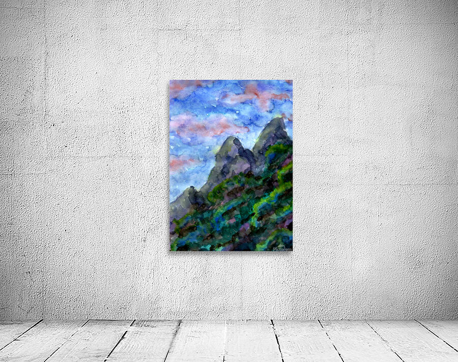 Mountain Sunset Wall Preview