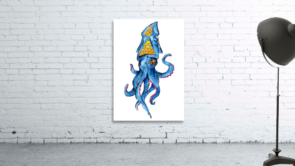 Blue Squid Wall Preview