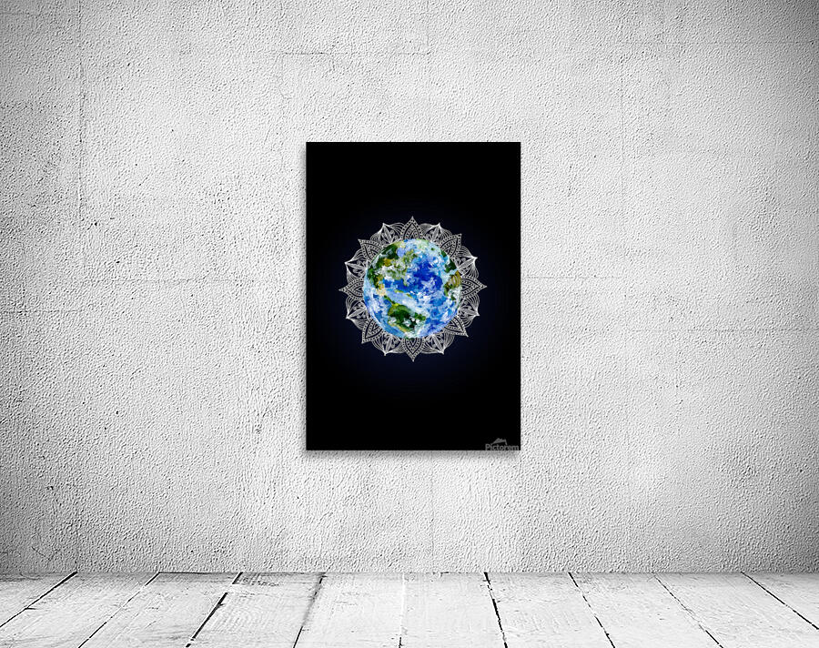 Planet Earth Mandala Wall Preview
