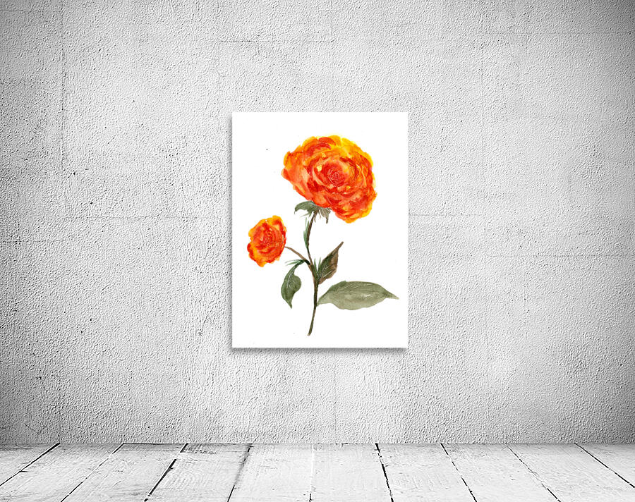Orange Roses Wall Preview